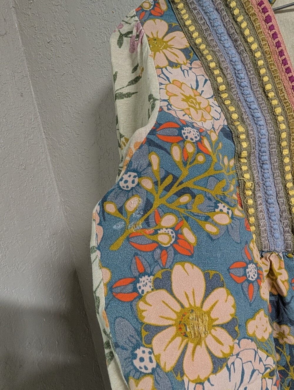 Bl^nk London Anthropologie Stephanie Floral Peasant Top S Cottage Boho Festival - Picture 4 of 8